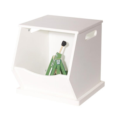 Single Stacking Storage Trunk, White