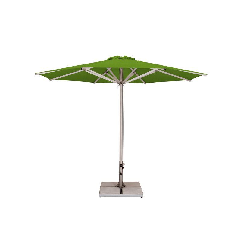 Storm 11.5' Round Umbrella, Paver Frame, Natural
