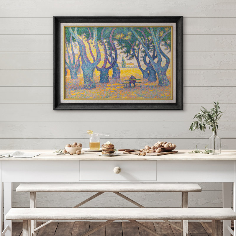 Port avec pont, dessin de paysage marin, photos de salon côtier, impression sur toile encadrée sur toile., H 26 po x l 36 po