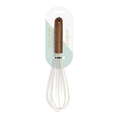 Acacia Wood Silicone Whisk