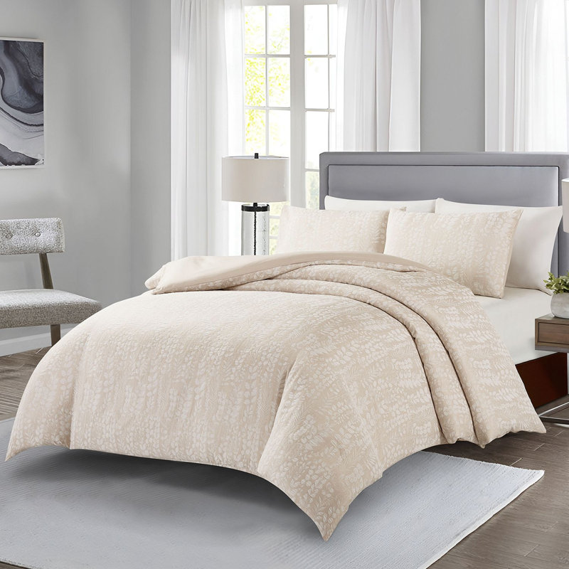 O'BREEZE Floral Double-layer Gauze Duvet Cover Set, 140GSM Lightweight Microfiber, Soft AndBreathable Bedding For Bedroom Guest Room，Gift for Mother’s Day