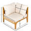 Chaise d'angle d'extérieur