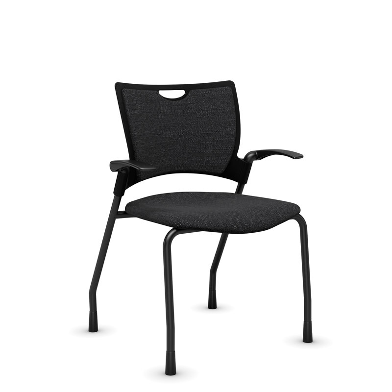Chaise rembourrée en plastique Bella de 9 à 5 places Bella, Tombée de la nuit, Avec accoudoirs