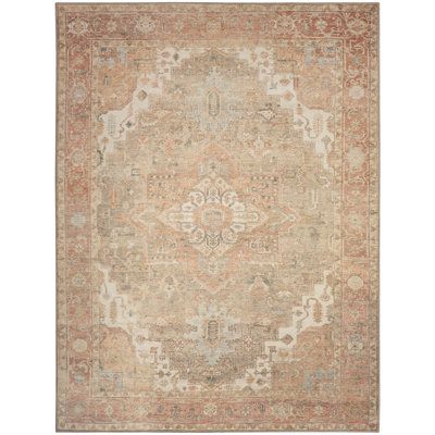 Hennings Machine Washable Vintage Area Rug