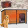 Solid Wood Portable Insulated Igloo Style Dog House