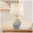 Asymmetrical Ceramic Table Lamp Grey See below