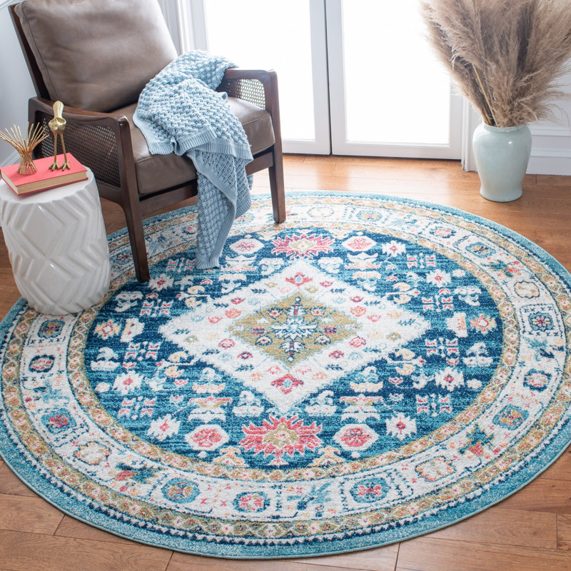 Madison Performance Oriental Rug, Round 6'7"