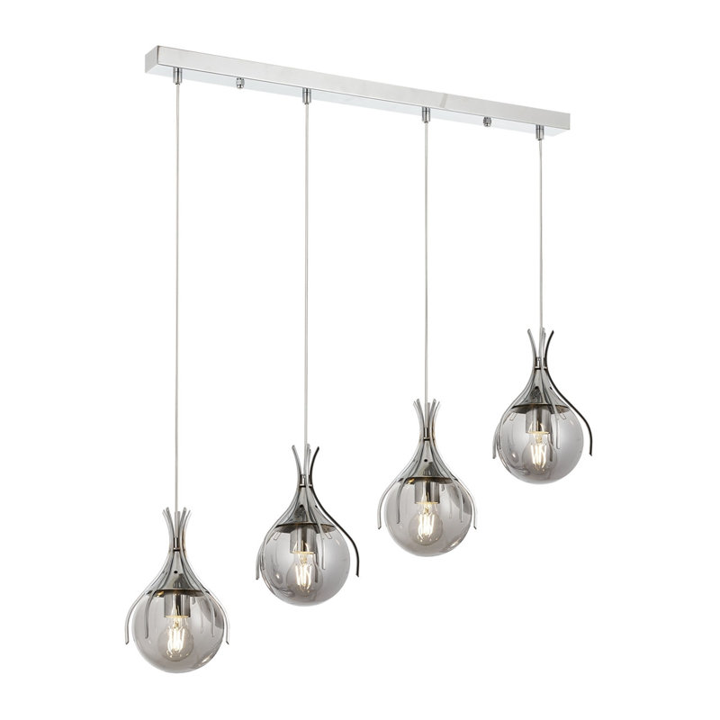 Hamdan 4 - Light Black Kitchen Island Pendant