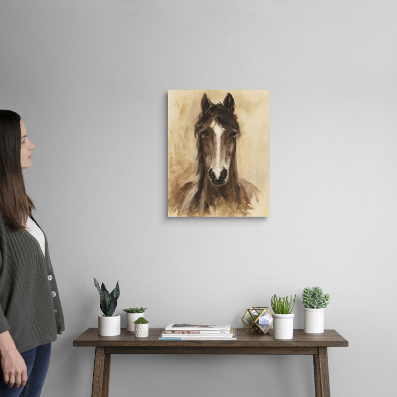 Art mural sur toile Western Ranch, Toile tendue, H 20 po x l 16 po x P 1 po
