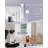  Smart Curtain Track Retractable Motorized Curtain Rail Compatible With Alexa Google Easy To Control By Voice, App, Remote (70" To 118" Width)