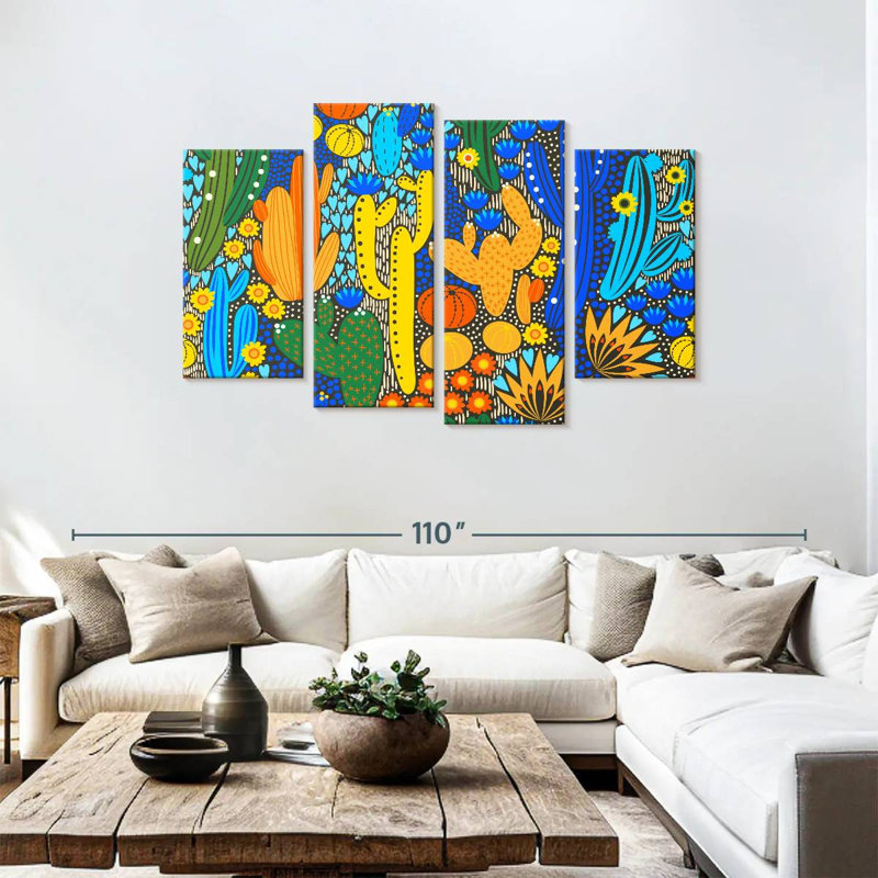 Harnek Cactus Jumble, 48" H x 75" W