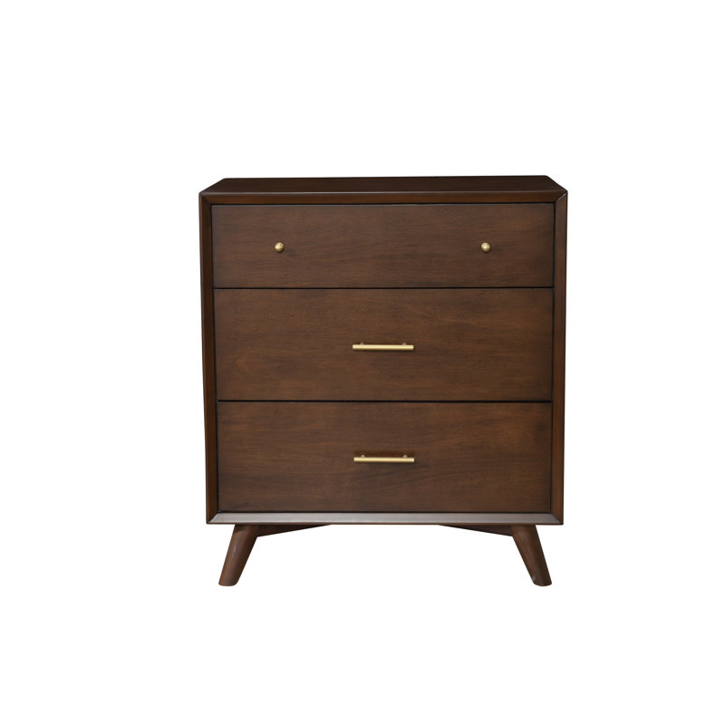 Commode à trois tiroirs Williams, Noyer