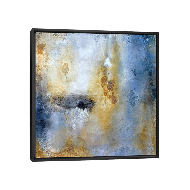 « onyx », reproduction d’art sur toile, H 26 po x l 26 po x P 1,5 po, Toile avec cadre noir, Pas de tapis