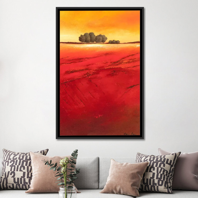 « tree timberline i », reproduction sur toile, H 26 po x l 18 po x P 1,5 po, Toile avec cadre noir, Pas de tapis