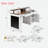 Farmhouse Office Desk With Storage Cabinet, Charging Station, Barn Door Design, Keyboard Tray, Monitor Stand And Pegboard-2123775105