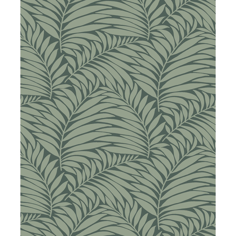 Rouleau de papier peint L 33 pi x l 21 po Myfair Leaf, Olive