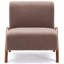 Chaise d'appoint rembourrée avec pieds en bois-1789125788
