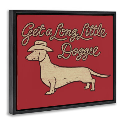  «Long Little Doggie», art mural encadré par Jedco Brands, Inc.