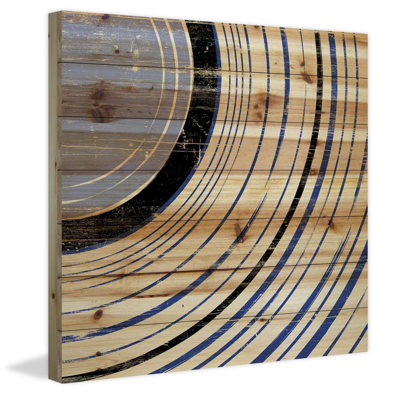 « side section », impression sur bois, H 32 po x l 32 po