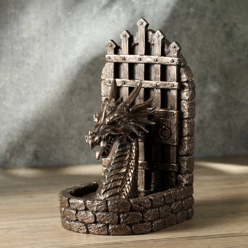 Dragon donjon en bronze coulé à froid H 7,68 pouces de hauteur (bronze)