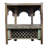 Eclectic Antique Carved Solid Wood Arches Repurposed 83 in. Tall Serving Bar