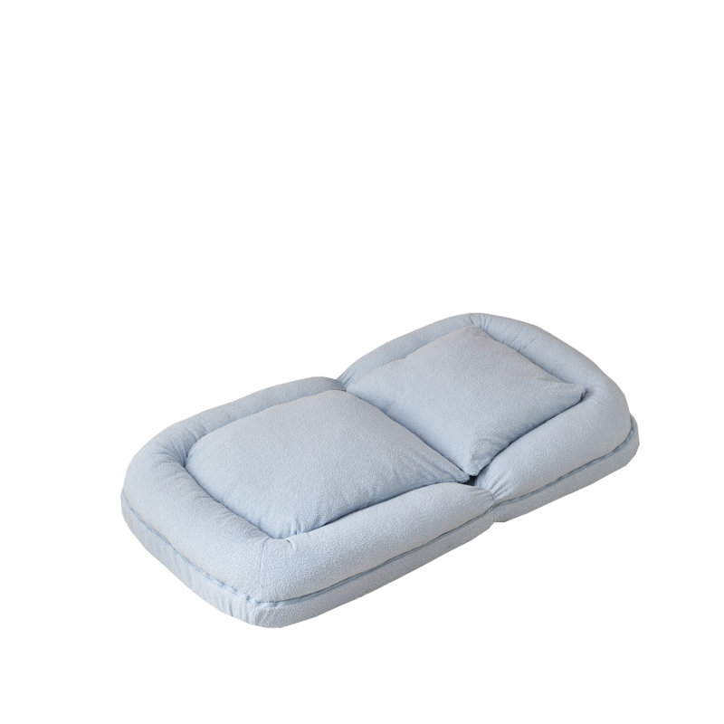 Triple Fold Down Sofa Bed, Blue
