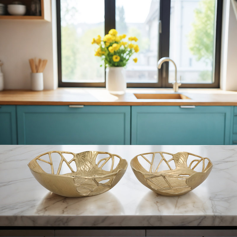 12/15" Tavarris Gold Bowls