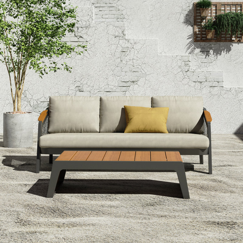 Ensemble de conversation modulaire d'extérieur 2 pièces