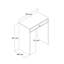 Table de maquillage moderne, 27,6 po x 15,7 po x 33,4 po | 100% panneau de particules enduit de mélamine, épaisseur: 0,7 pouce | Conception élégante pour les routines de beauté, meubles de meuble-lavabo durables et fonctionnels-248218609