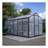 6X10 Ft Outdoor Polycarbonate Greenhouse Kit With Aluminum Frame, Walk-In Garden Green House With  Lockable Door & Adjustable Roof Vent, Backyard, Patio-113717573-113717572