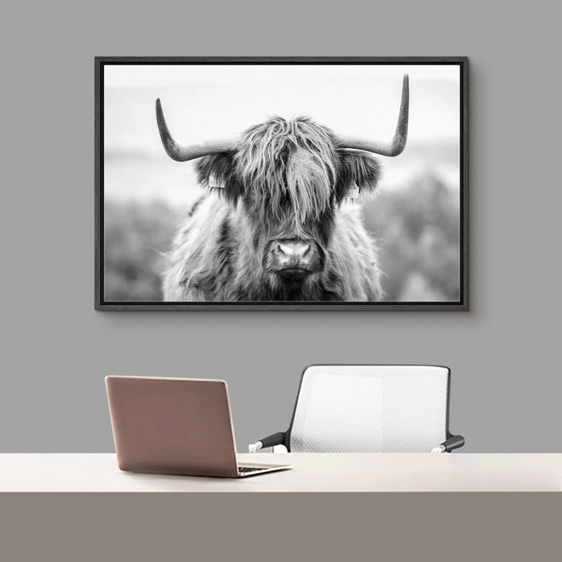Animaux - Shetland noir et blanc, H 24 po x l 36 po x P 1,5 po, Noir