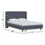 Lit plateforme tapissier à profil bas Lat Dress-321094195