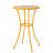 Eberto Outdoor Ceramic Tile Side Table with Iron Frame, Yellow
