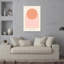 Abstract Peach Arch Abstract Contemporary Geometric Wall Art Print by Talitha McQueen - Wrapped Canvas Print-1212977545