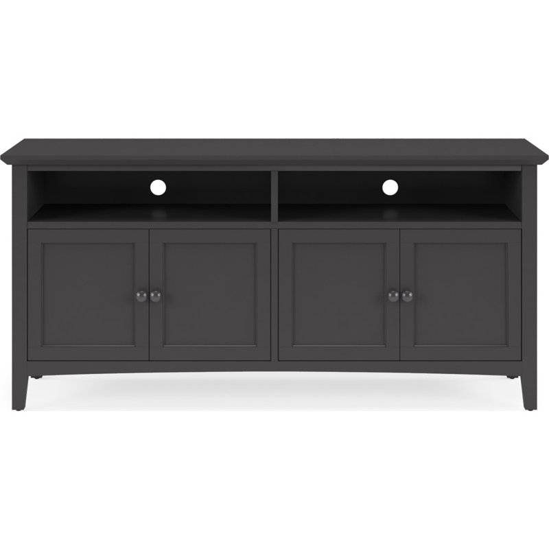 Console de divertissement Renee Grace 64 po, Corbeau