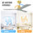 52 Inch Indoor Ceiling Fan Without Light 3 Solid Wood Blades Remote Control Reversible Dc Motor