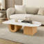 Table basse ovale en bois