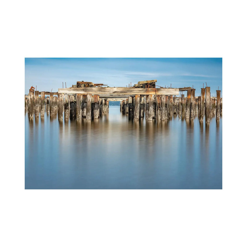 Smooth Pilings by Louis Ruth - Wrapped Canvas Print, 20.32 cm H x 30.48 cm W