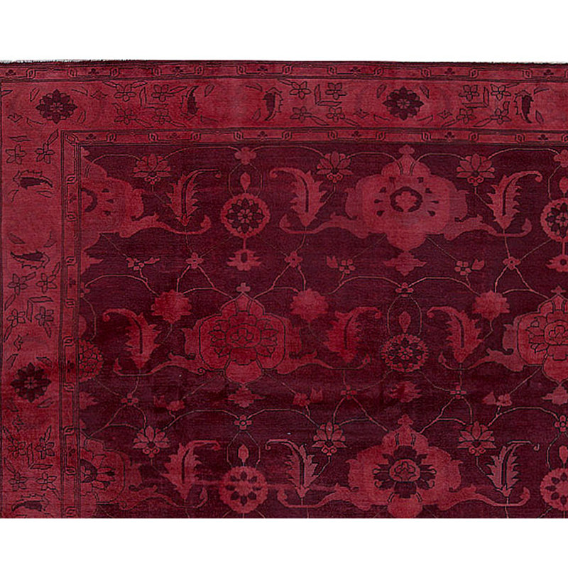 Overdyed One-of-a-Kind 10'10" X 13'11" Area Rug