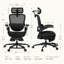 Chaise de bureau ergonomique noire Cablady-1558858988