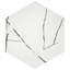 Visium Hex 17" x 20" Porcelain Marble Look Floor and Wall Tile