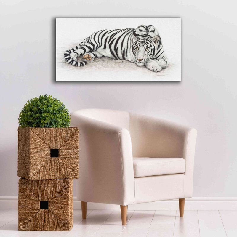 «Siberian Tiger» par Jan Henderson, estampe numérique sur toile, H 20 po x l 40 po x P 1,5 po