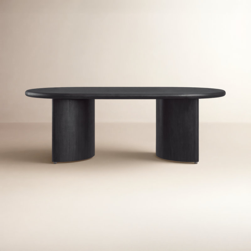 Haiden Single Coffee Table, Aged Black Acacia, 17" H x 35" L x 65" W