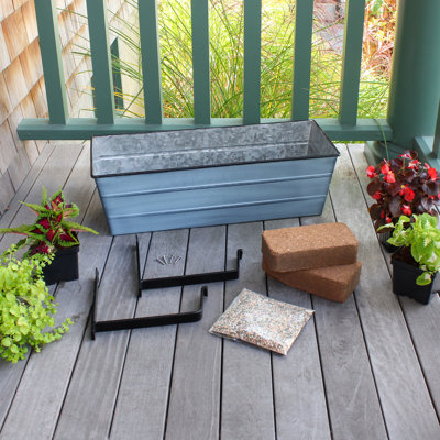 Metal Window Box Planter