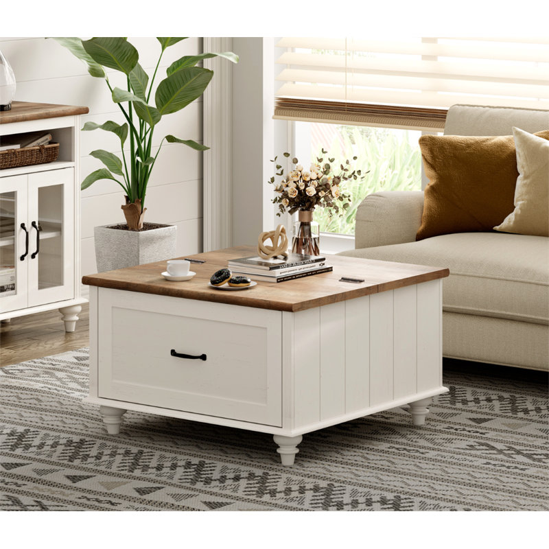 Table basse à 4 pieds avec rangement Scarlett