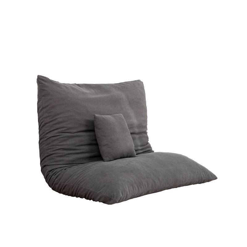 Fauteuil à billes en velours côtelé 3-en-1, Velours côtelé gris