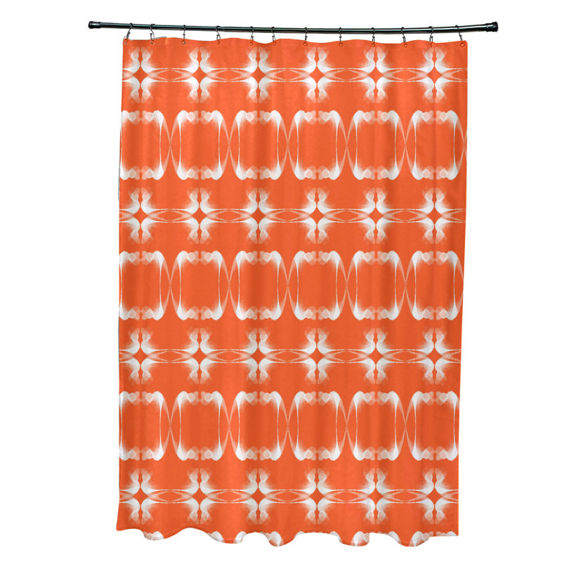 Rideau de douche synthétique Simple, Orangé