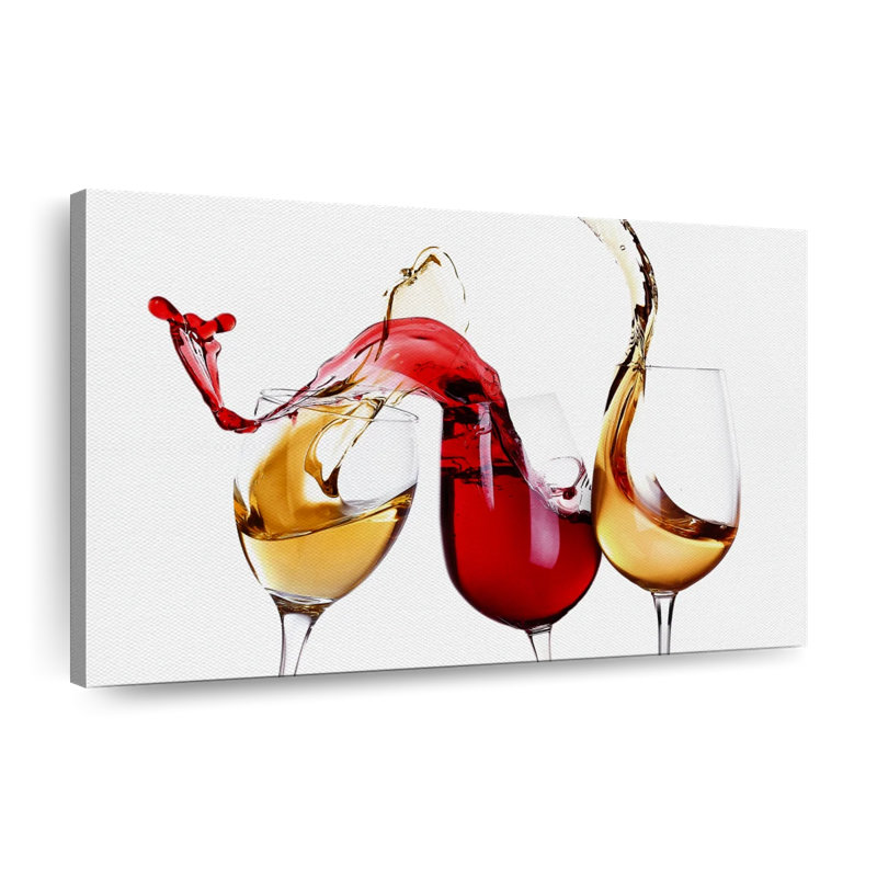 " Splashing Wine Canvas Print ", 24" W x 36" H