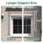 Polyester Cover Patio Window Awning, Manual Retractable Sunshade Canopy-93764368