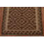 Tapis brun en laine réversible Kilim 3 x 5